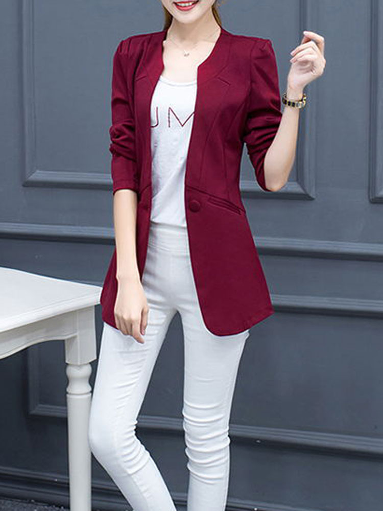 HEE GRAND 2019 Spring New Women Casual Suit Slim Professional female Suit Turn-down Collar Solid body fitting Jacket WWX477, Black
HEE GRAND 2019 Spring New Women Casual Suit Slim Professional female Suit Turn-down Collar Solid body fitting Jacket WWX477, Black