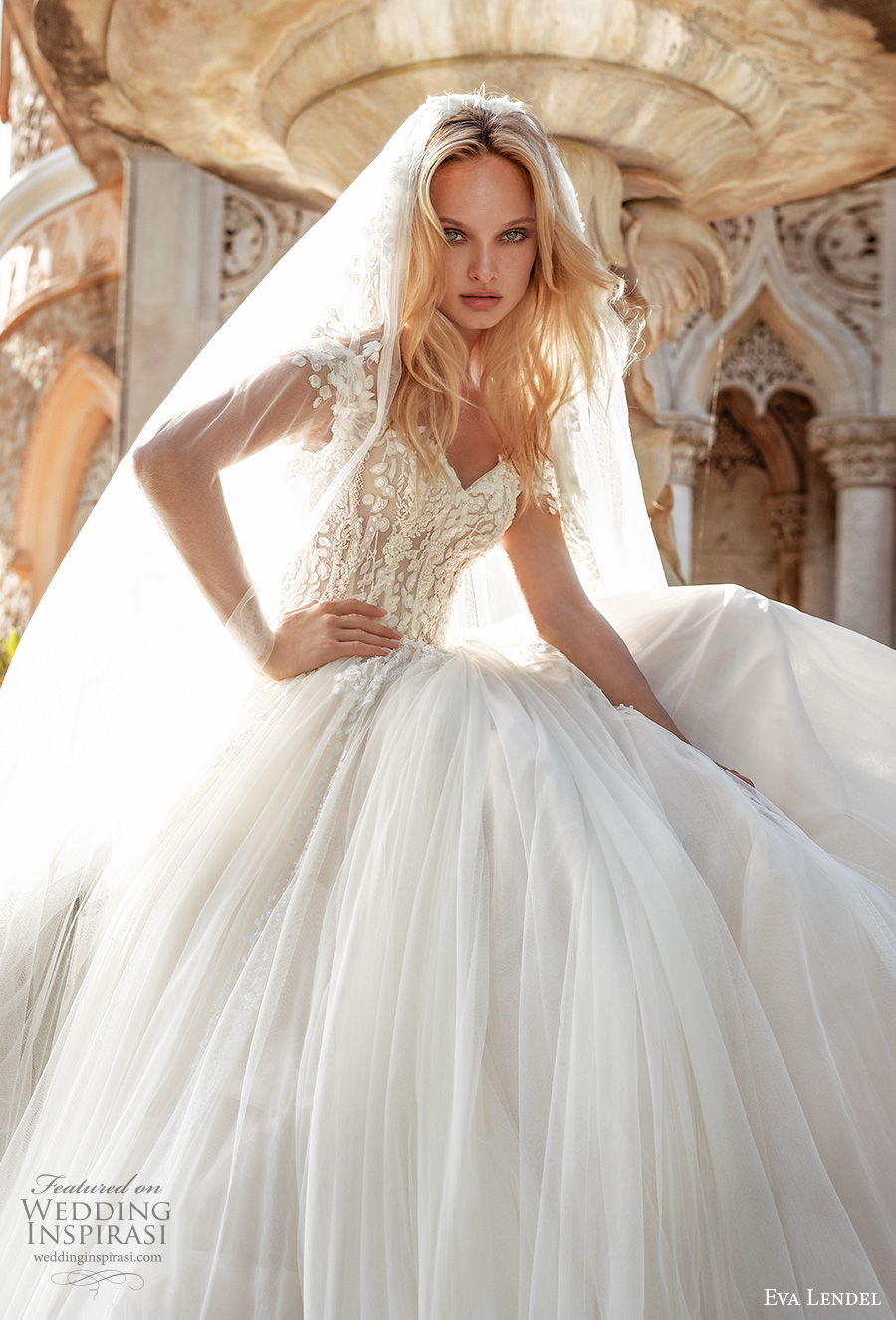 Eva Lendel Boho Wedding Dresses A Line Lace Appliques Sweep Train 2020 Bohemian Wedding Dress Custom Made Elegant Vestidos De Novia