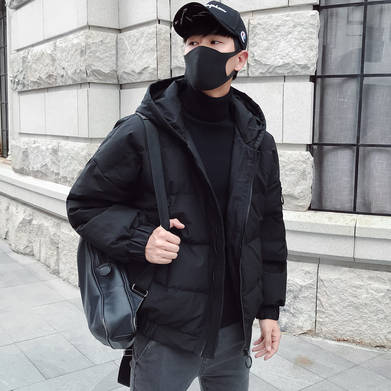 Winter coat men's jacket large size loose thick cotton jacket couple handsome bread clothing trend hip hop down cotton, Black
Winter coat men's jacket large size loose thick cotton jacket couple handsome bread clothing trend hip hop down cotton, Black