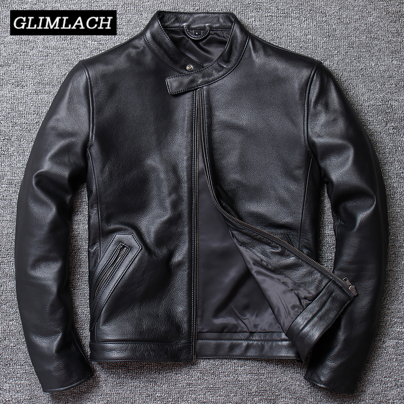 Casual Leather Jacket Men Slim Stand Collar Genuine 100% Cowhide Real Leather Large Size 5XL Motorcycle Jacket Biker Coat Male, Sheepskin
Casual Leather Jacket Men Slim Stand Collar Genuine 100% Cowhide Real Leather Large Size 5XL Motorcycle Jacket Biker Coat Male, Sheepskin