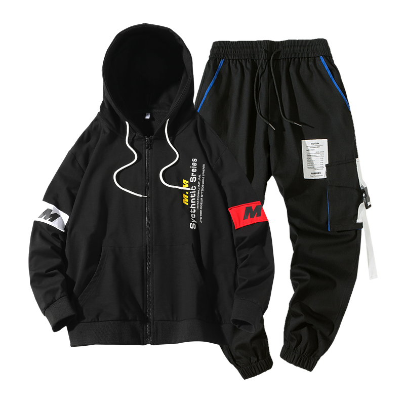Fashion Male Tracksuit Printed Streetwear Hip Hop Suit Jogging Homme Hoodies And Sweatpants Set Men Clothing 2019 New II50NSTZ, Style2
Fashion Male Tracksuit Printed Streetwear Hip Hop Suit Jogging Homme Hoodies And Sweatpants Set Men Clothing 2019 New II50NSTZ, Style2