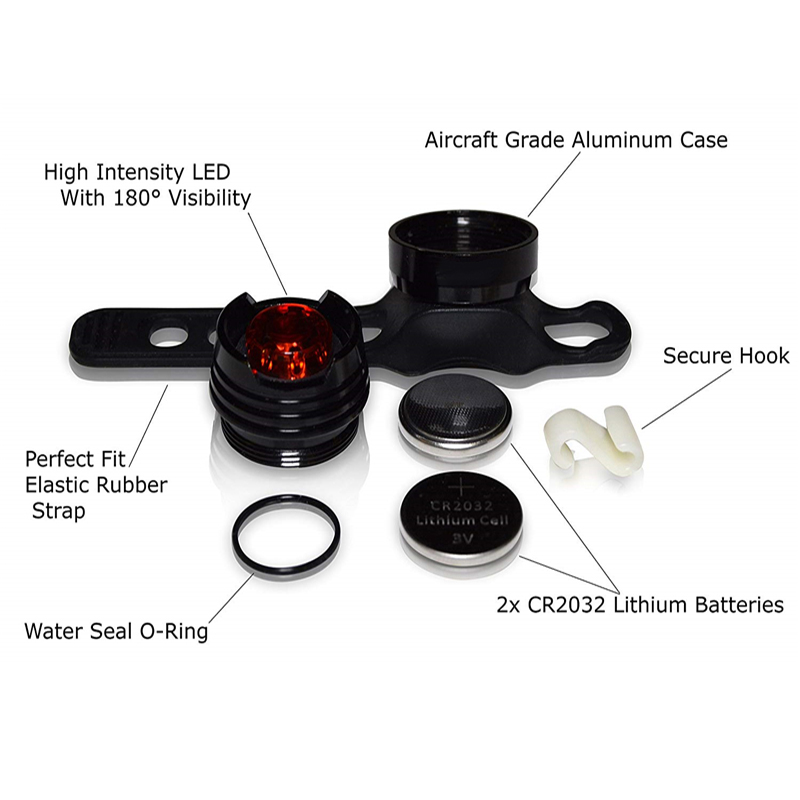 Bike Bicycle Cycling Light Flash Lights Safety Warning Lamp LED Front Lamp Back Tail Rear Lighting Bicycle Accessories Waterproof