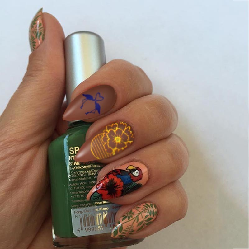 Nail Stamping Plates Round Flower/geometry Nail Art Plate Manicure Templates Diy Polish Print Stencils