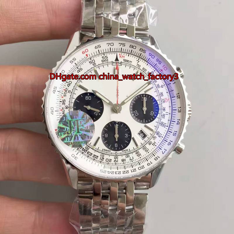 3 Color Best Quality Wristwatches 43mm AB012012/BB01/447A Steel Chronograph Working Swiss ETA 7750 Movement Automatic Mens Watch Watches
3 Color Best Quality Wristwatches 43mm AB012012/BB01/447A Steel Chronograph Working Swiss ETA 7750 Movement Automatic Mens Watch Watches