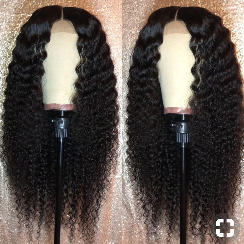 Deep Wave 360 Lace Front Wigs Brazilian Hair Curly Laces Frontal Human Hairs Pre-Plucked full swiss hd Closure diva1 150%density