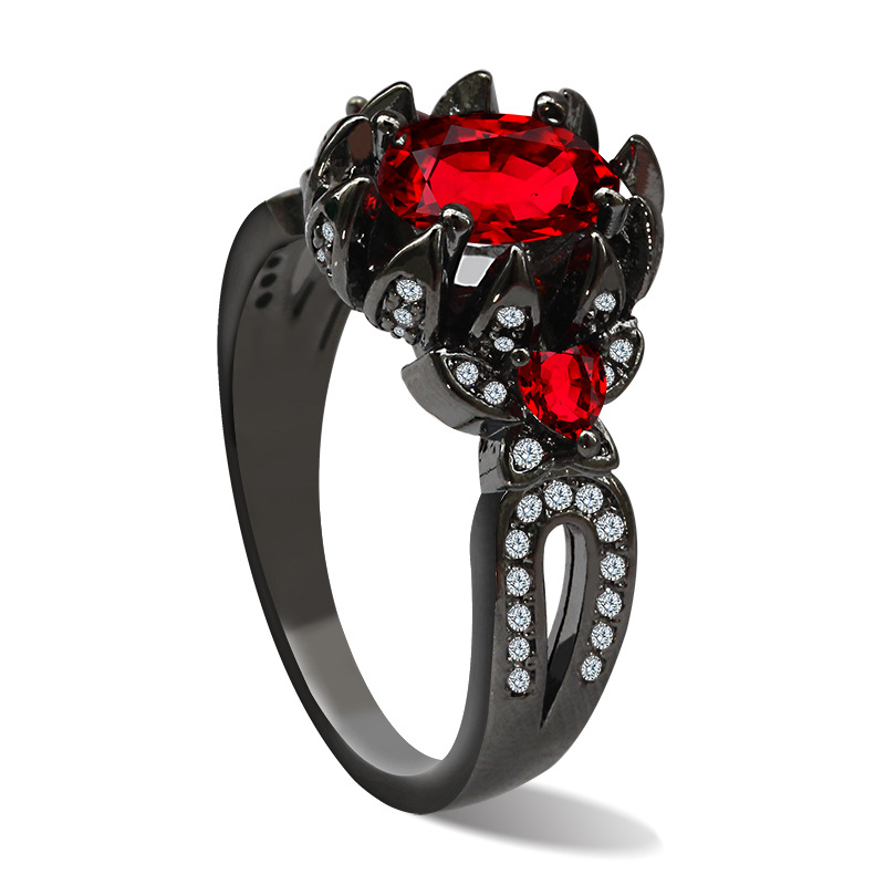 Charming Black Flower Shape Women Rings with Big Round Stone Elegant Wedding Engagement Rings Fashion Party Jewelry Size 6-10
Charming Black Flower Shape Women Rings with Big Round Stone Elegant Wedding Engagement Rings Fashion Party Jewelry Size 6-10