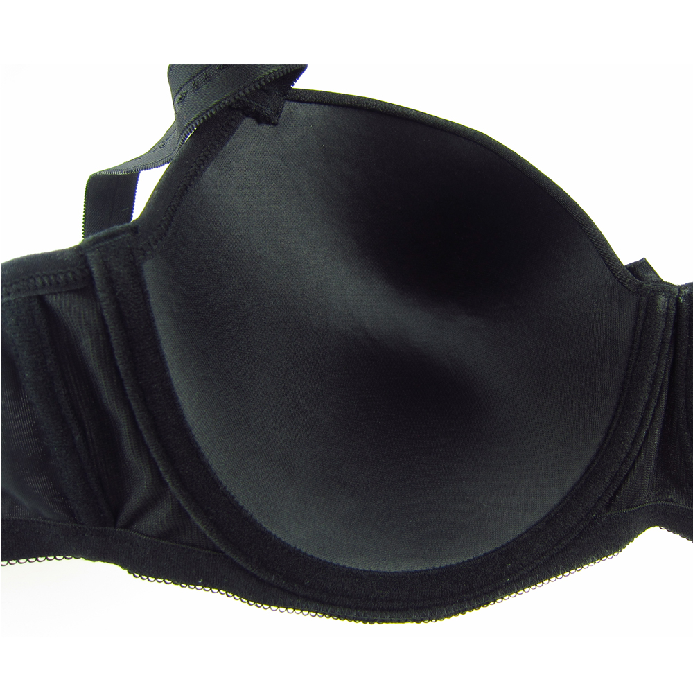 Bras Mierside 655 Women Black/Beige Plus Size Bralette Push Up Solid Color Underwear Sexy Comfortable 36-46 D/DD/DDD/E/F/G