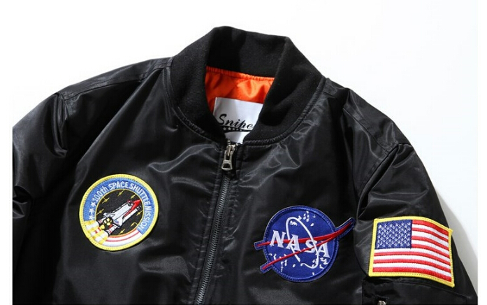 Fashion- Men MA1 Bomber Jackets Spring Autumn Flight Pilot Jacket Coat Embroidery Baseball Coats