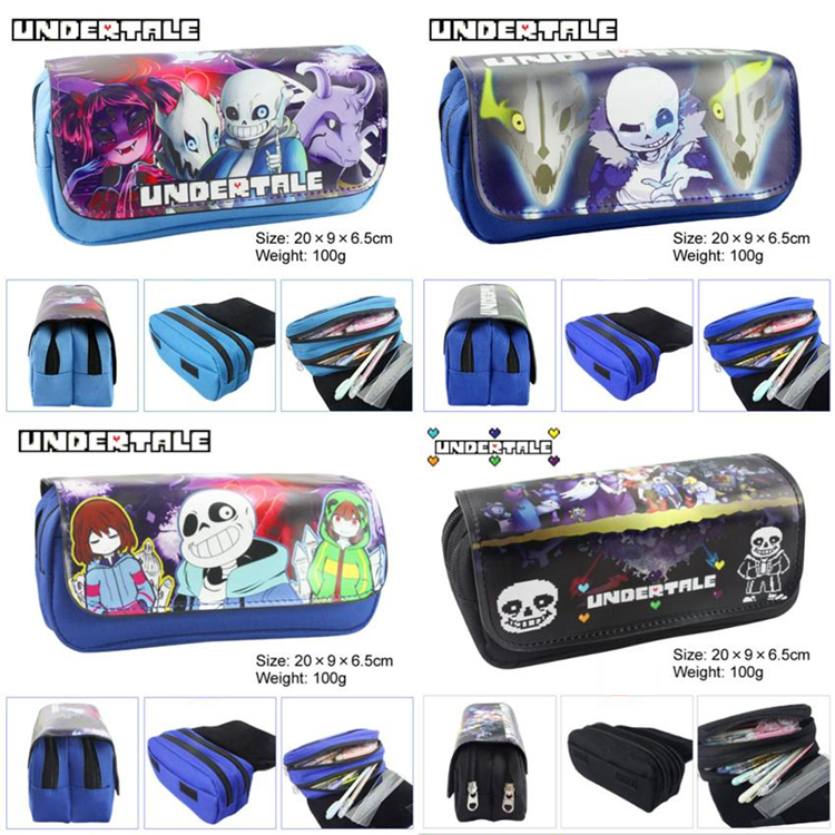 Cartoon Game Undertale Pencil Case Makeup Bag Zipper Pouch Students Stationery Pouch Pen Bag Cosplay Otaku Gift LE387, Black
Cartoon Game Undertale Pencil Case Makeup Bag Zipper Pouch Students Stationery Pouch Pen Bag Cosplay Otaku Gift LE387, Black