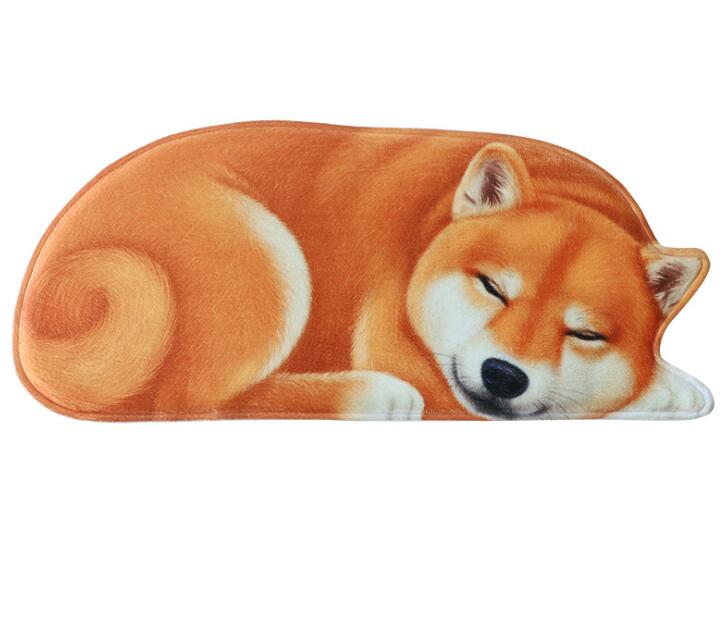 3D Dog Carpet Animal Printed Carpets Anti-slip Floor Mat Kitchen Bath Mat Carpets Bath Mat Absorb Dry Bathroom Carpet