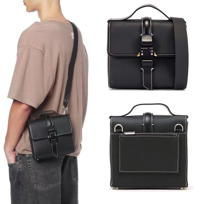 Men Women Fashion Leather Crossbody ALYX Bag Metal button Functional Tactical Skateboard High Quality Chest Bags ALYX Backpack, Sky blue
Men Women Fashion Leather Crossbody ALYX Bag Metal button Functional Tactical Skateboard High Quality Chest Bags ALYX Backpack, Sky blue