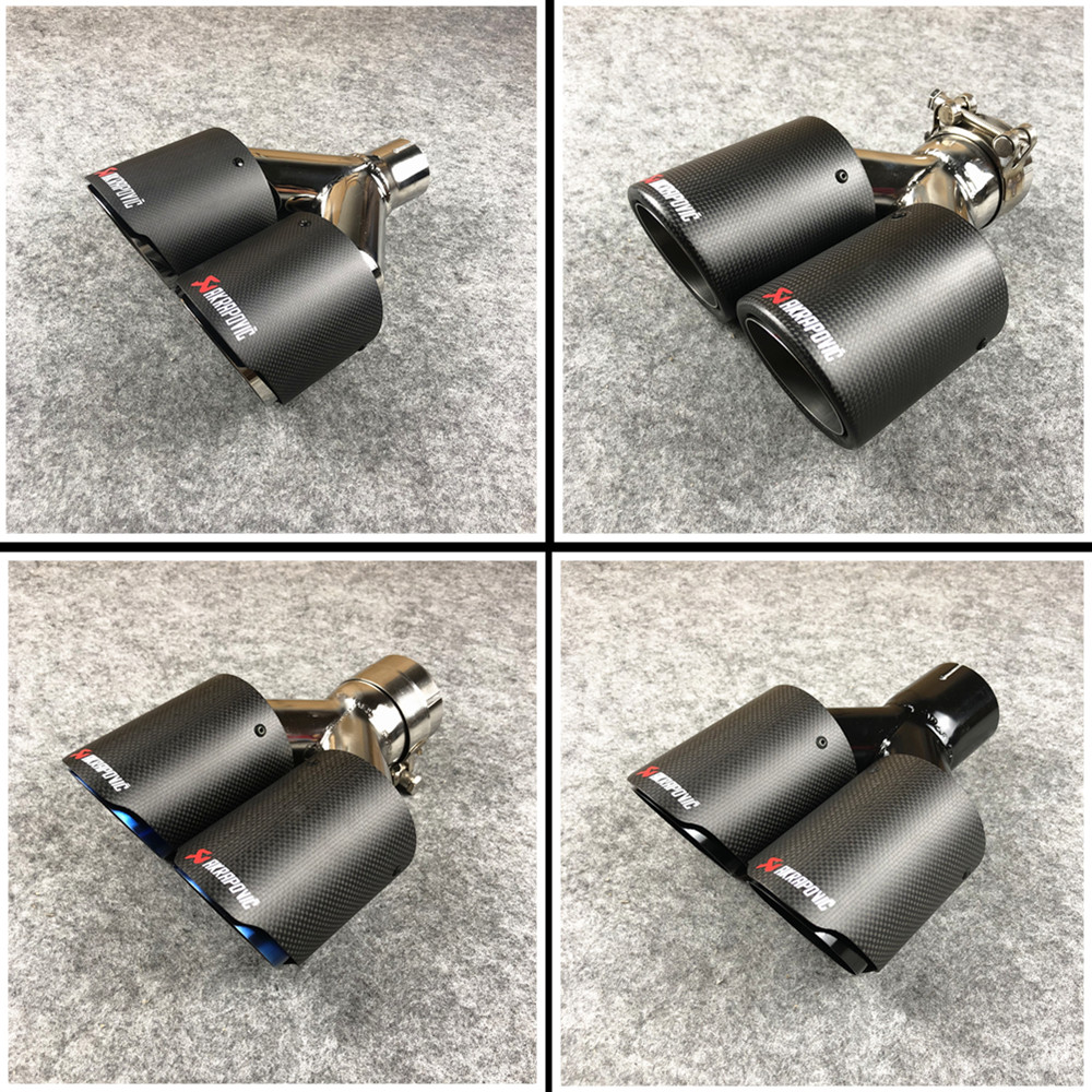 1 PCS Akrapovic Matte Dual Exhaust Tip Sticker Carbon Fiber Universal Exhausts Pipe Car Muffler Tips Nozzles Tail, A-black
1 PCS Akrapovic Matte Dual Exhaust Tip Sticker Carbon Fiber Universal Exhausts Pipe Car Muffler Tips Nozzles Tail, A-black