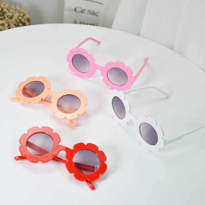 2019 New Baby Children Round Flower Eyewear Summer Toddler Kids Sun Glasses Boys Girls Student Sunglasses Z260305