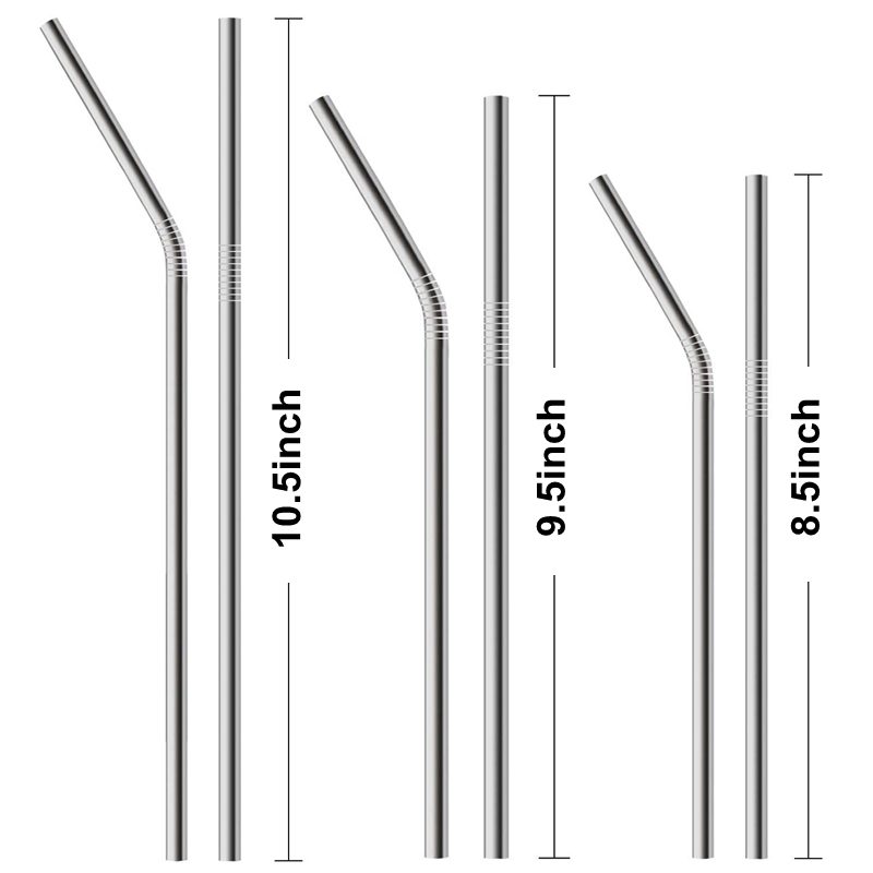 8.5/9.5/10.5Inch 304 Stainless Steel Metal Drinking Straw Straight/Bent Reusable Bar Accessories Drinking Straws DHL
8.5/9.5/10.5Inch 304 Stainless Steel Metal Drinking Straw Straight/Bent Reusable Bar Accessories Drinking Straws DHL
