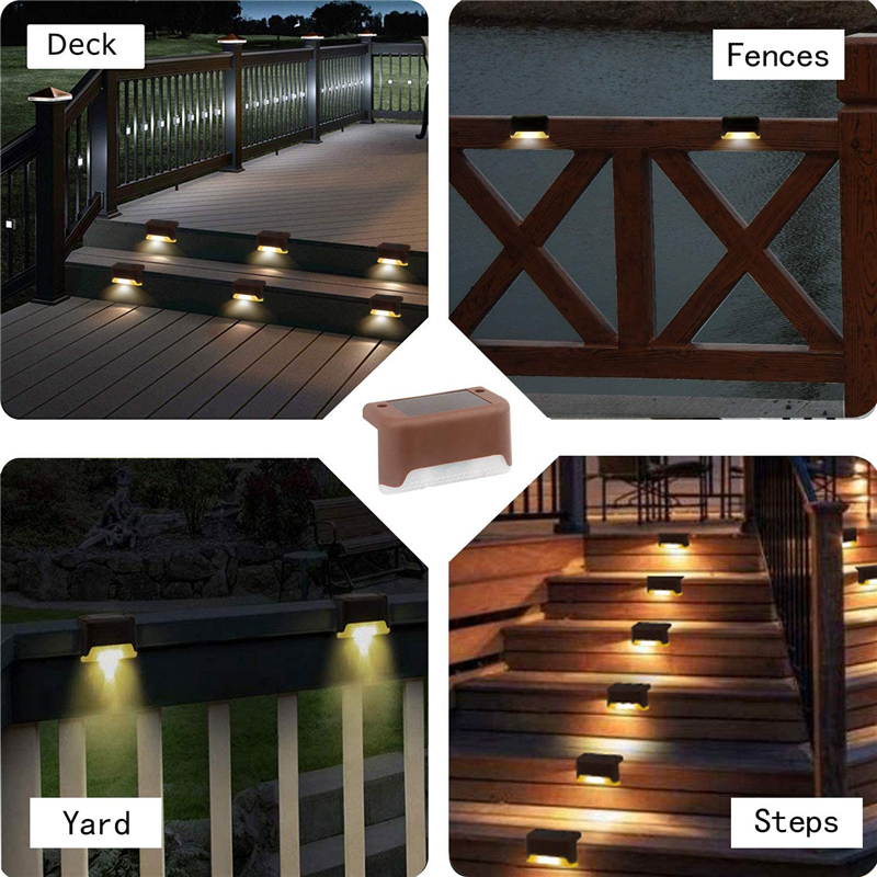 Solar Path Stair Outdoor Light Led Solar Lamp Waterproof Outdoor Security Lamps for Patio Garden Pathway and Yard