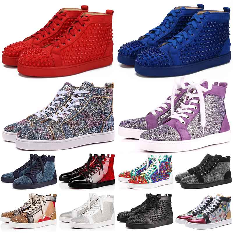 Hot Sale New mens boots women high Cut top suede red bottoms casual shoes Traderjoes Fashion lace-up sports sneakers, A18
Hot Sale New mens boots women high Cut top suede red bottoms casual shoes Traderjoes Fashion lace-up sports sneakers, A18