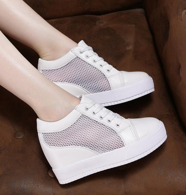 Hot Sale-2019 Summer Fashion Women Mesh shoes Women sneakers High Heels Platform shoes white sneakers Casual Woman Wedges Shoes Ladies, Black
Hot Sale-2019 Summer Fashion Women Mesh shoes Women sneakers High Heels Platform shoes white sneakers Casual Woman Wedges Shoes Ladies, Black