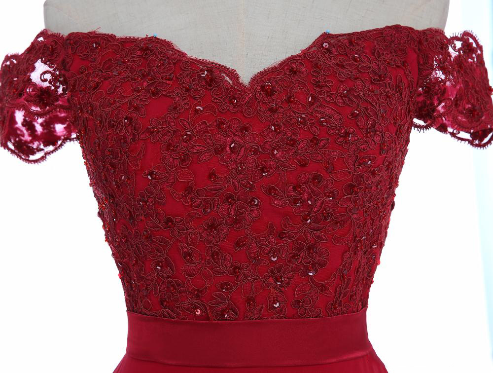 Red Appliques Mermaid Evening Dresses Sleeveless Floor Length Prom Gowns Formal Party Dress Special Occasion robes de soirée
