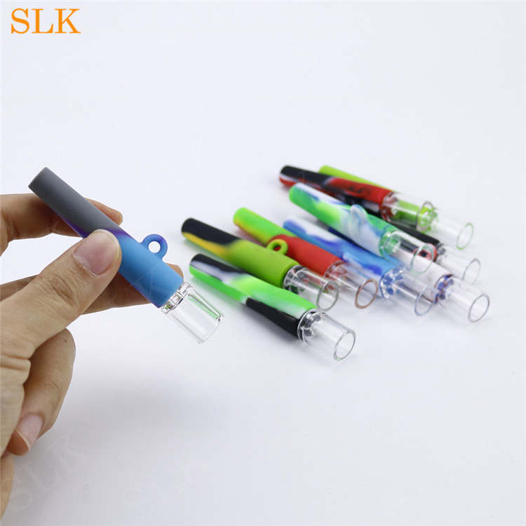 One Hitter Tobacco Mini Pipe portable glass water bongs dab rig silicone smoking pipes glass bong smoking accessories 420 Handle Pipes
One Hitter Tobacco Mini Pipe portable glass water bongs dab rig silicone smoking pipes glass bong smoking accessories 420 Handle Pipes