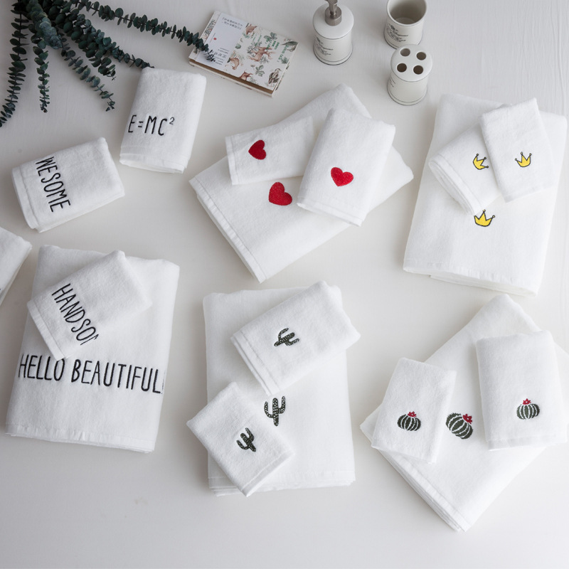 3 pcs/set Absorbent Crown red Heart sembroidery white wash face towel clean bath towel ins hot simple cotton thickened, As picture
3 pcs/set Absorbent Crown red Heart sembroidery white wash face towel clean bath towel ins hot simple cotton thickened, As picture