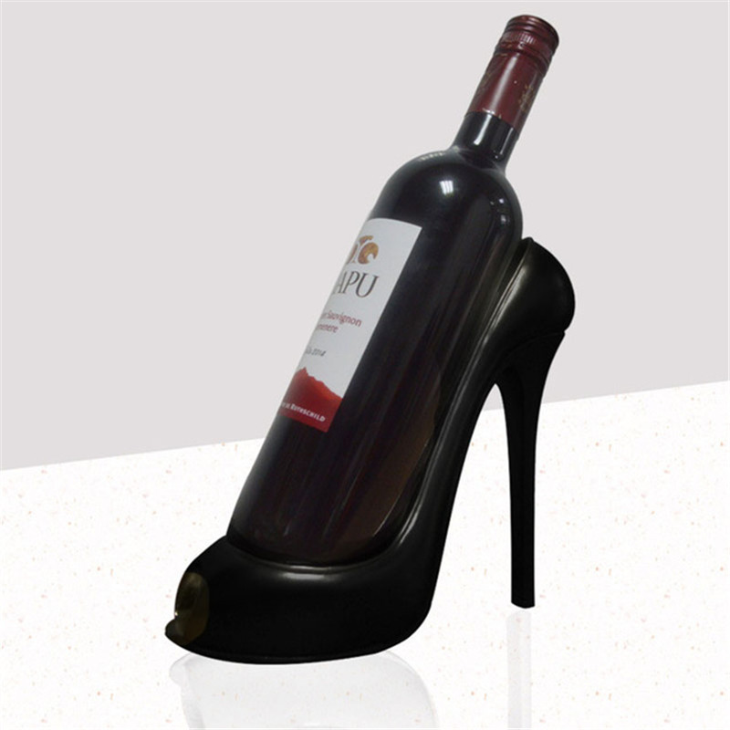 High Heel Shoe Wine Rack Wine Bottle Holder Stylish Rack Gift Basket Accessory Home Kitchen Bar Tools Red Storage Holder
