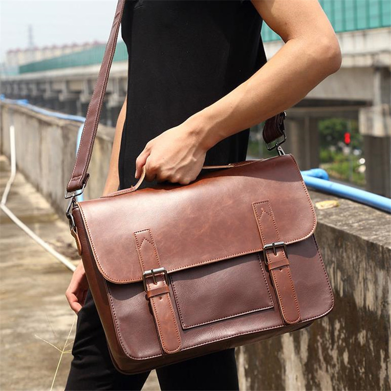 Briefcases for Men Artificial Leather Business Handbag Laptop Leather Casual Men Bag Messenger Shoulder Bags 40#61
Briefcases for Men Artificial Leather Business Handbag Laptop Leather Casual Men Bag Messenger Shoulder Bags 40#61