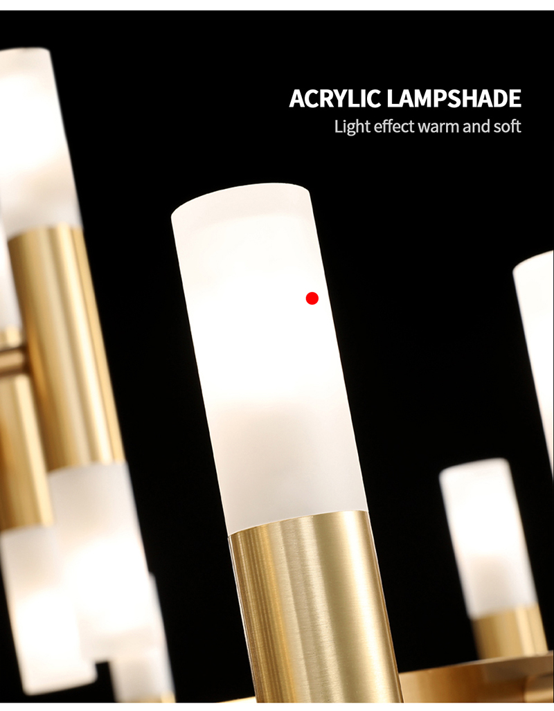 Ceiling Hanging Pendant Light Modern European Rod tube pipe G4 220V 110V Resturant Living Room Decorative Luxury Lighting Chandelier