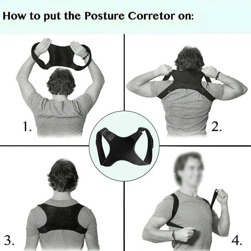 Men Women Adjustable Elastic Reduce Fatigue Shoulder Adult Black Brace Pain Relief Back Support Posture Corrector Belt, As pic
Men Women Adjustable Elastic Reduce Fatigue Shoulder Adult Black Brace Pain Relief Back Support Posture Corrector Belt, As pic