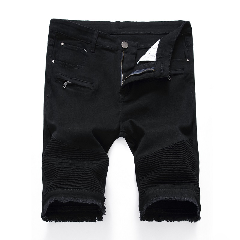 NEW high street shorts Hip hop fashion summer male short jeans Soft and comfortable hole shorts jeans1