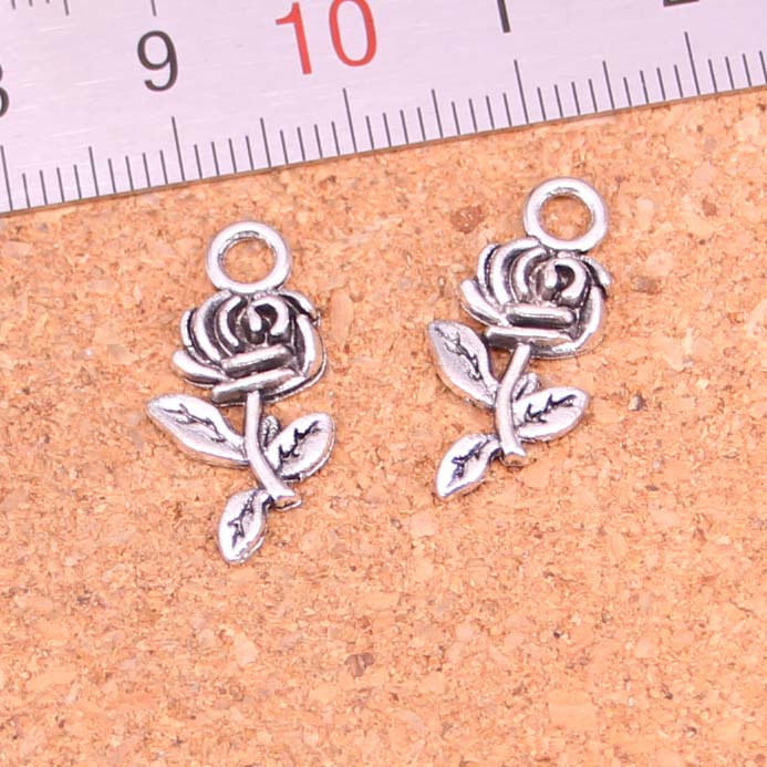 175pcs Charms flower rose Antique Silver Plated Pendants Making DIY Handmade Tibetan Silver Jewelry 21mm, Bronze;silver
175pcs Charms flower rose Antique Silver Plated Pendants Making DIY Handmade Tibetan Silver Jewelry 21mm, Bronze;silver