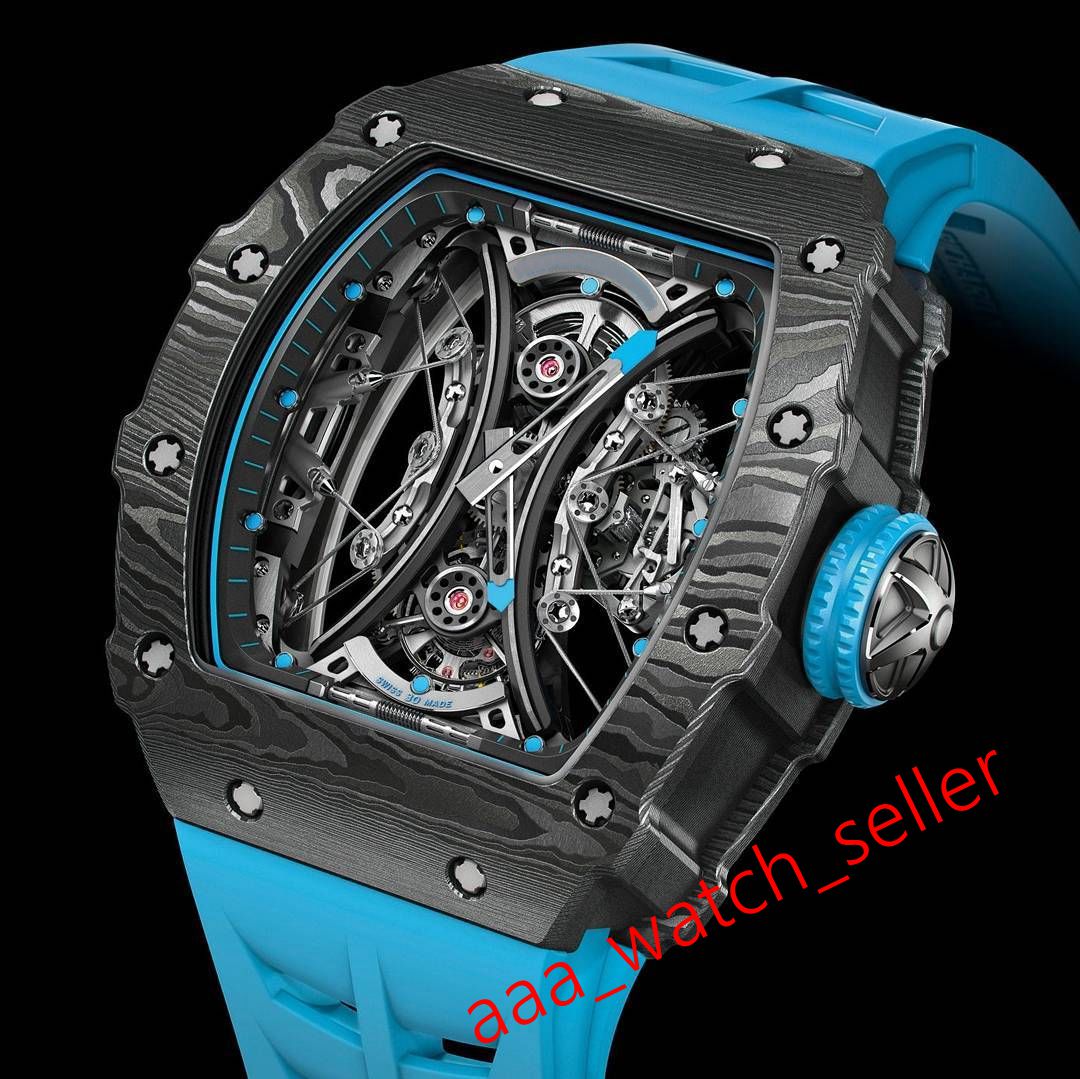 12 styles top quality luxury mens watches RM53-01 openworked tourbillon Pablo Mac Donough TPT carbon fiber watchcase automatic wristwatch, Black
12 styles top quality luxury mens watches RM53-01 openworked tourbillon Pablo Mac Donough TPT carbon fiber watchcase automatic wristwatch, Black