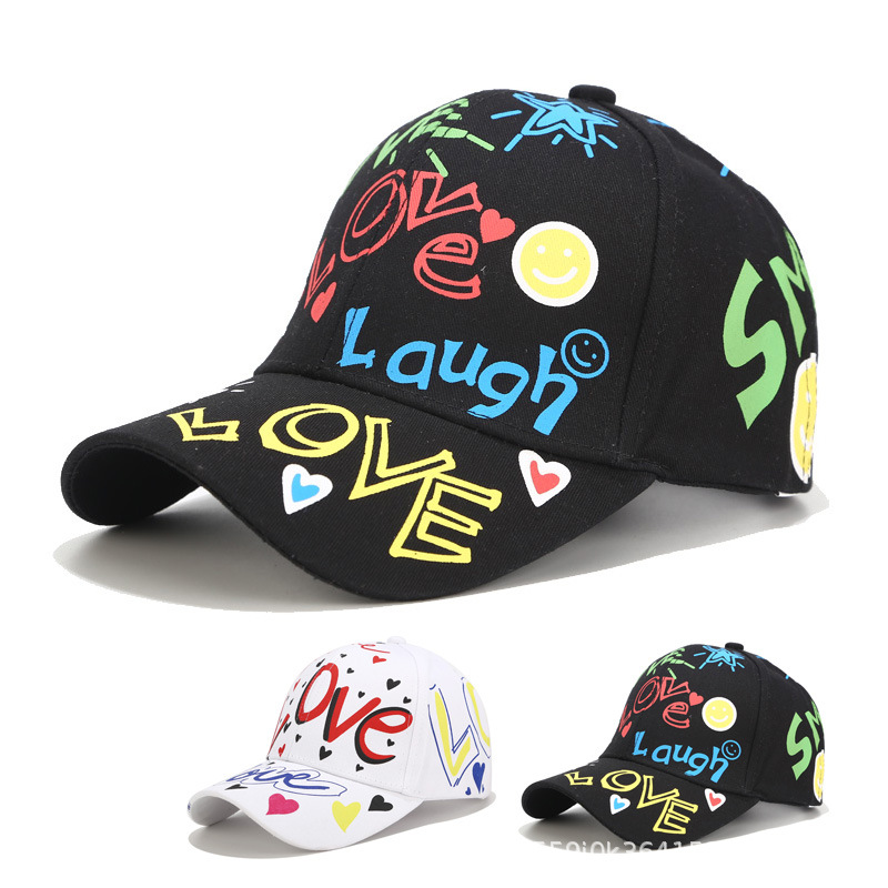 Summer Hip Hop Baseball Caps Love Letters Men Women Hats Handwriting Pattern Hats Letters Snapback Caps, Black
Summer Hip Hop Baseball Caps Love Letters Men Women Hats Handwriting Pattern Hats Letters Snapback Caps, Black