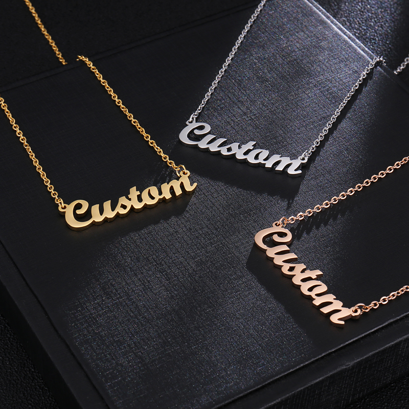 Personalized Custom Name Pendant Necklace Customized Cursive Nameplate Necklace For Women Handmade Jewelry Gift
Personalized Custom Name Pendant Necklace Customized Cursive Nameplate Necklace For Women Handmade Jewelry Gift
