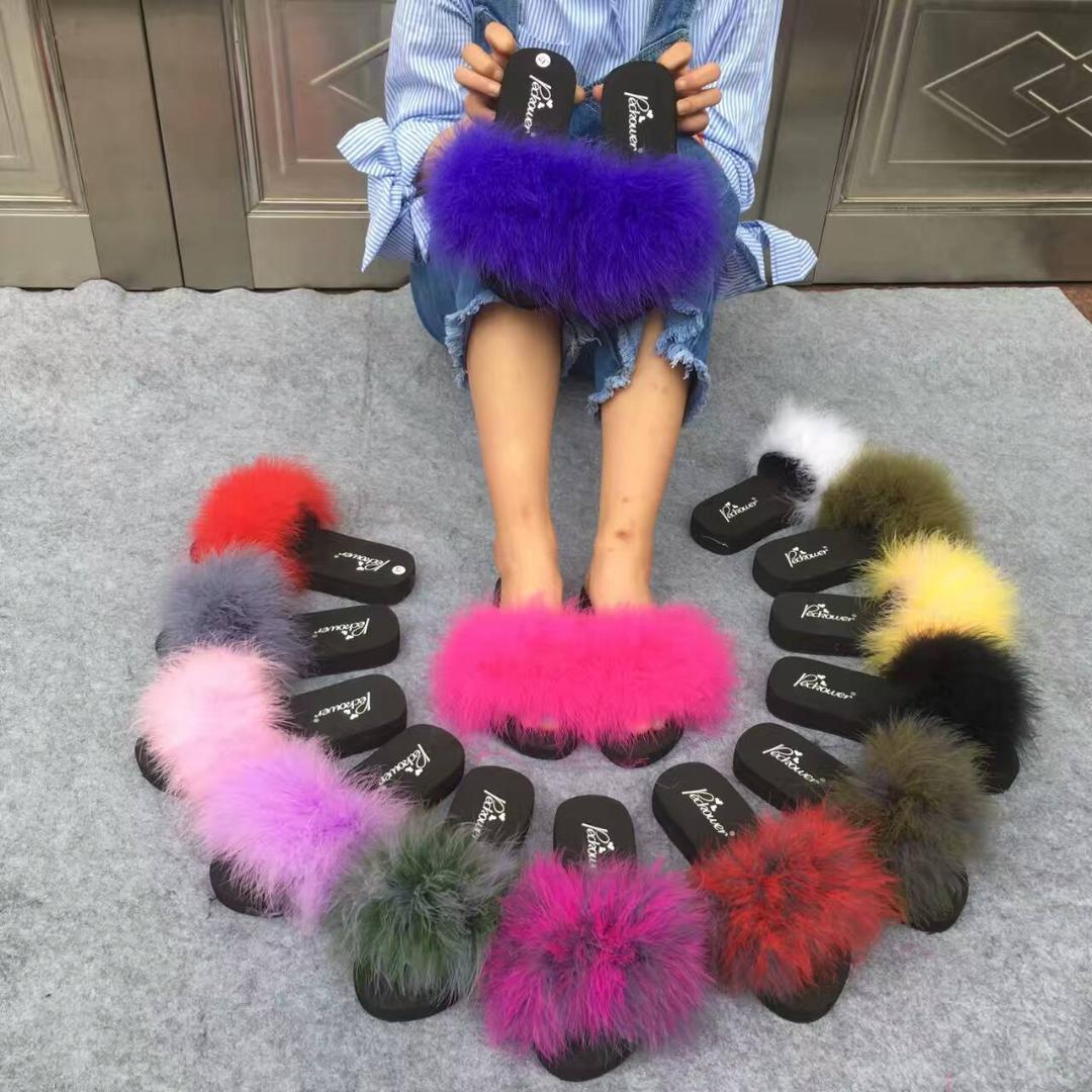 15 Colors Ostrich Hair Slippers Fur Furry Slide Flip Flops Women Home Slippers Female Sweet Fenty Indoor Soft Comfotable, Army green
15 Colors Ostrich Hair Slippers Fur Furry Slide Flip Flops Women Home Slippers Female Sweet Fenty Indoor Soft Comfotable, Army green