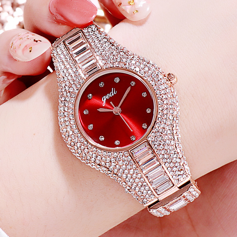 GEDI Top Quality Fashion Rose GoldWomen's Watches Rhinestone Ladies Quartz Watches Elegant Dress Crystal Wristwatch, Gold white
GEDI Top Quality Fashion Rose GoldWomen's Watches Rhinestone Ladies Quartz Watches Elegant Dress Crystal Wristwatch, Gold white