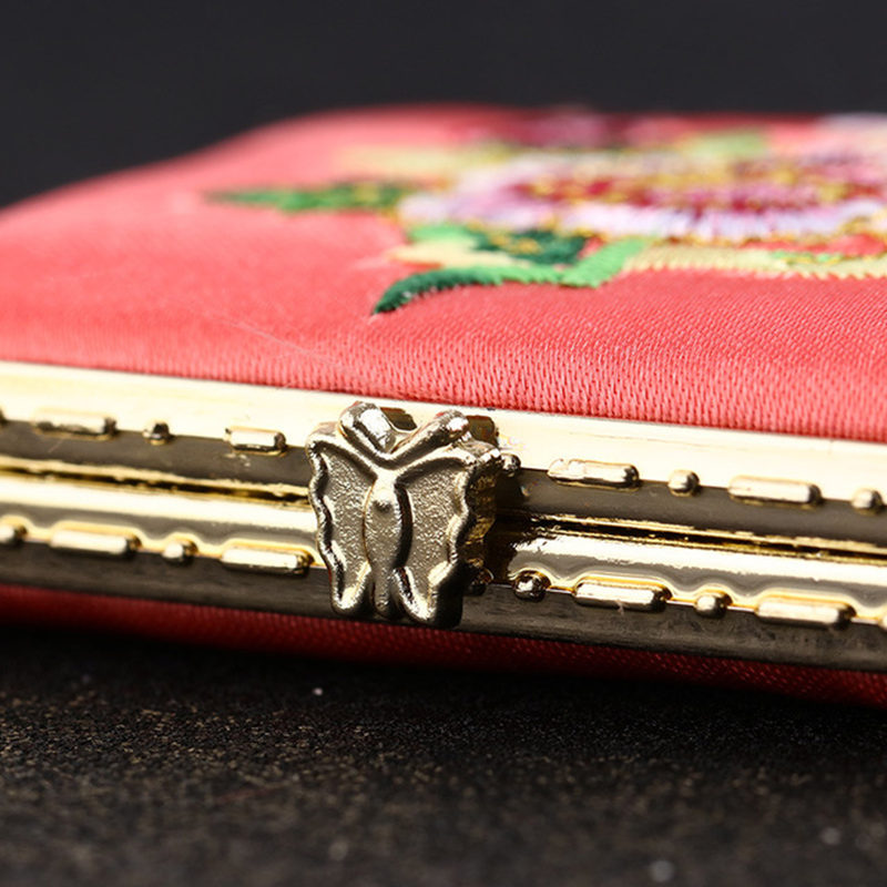 Portable Mini Vintage Makeup Mirrors Compact Pocket Floral Mirror Two-side Folding Make Up Mirror Cosmetic Tool F3770