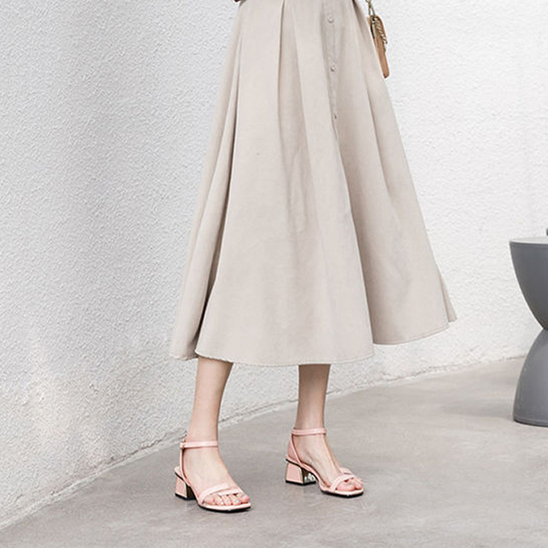 Teahoo new summer fashion women sandals high quality patent leather ankle strap buckle women roman shoes lady single shoes, Black 
Teahoo new summer fashion women sandals high quality patent leather ankle strap buckle women roman shoes lady single shoes, Black