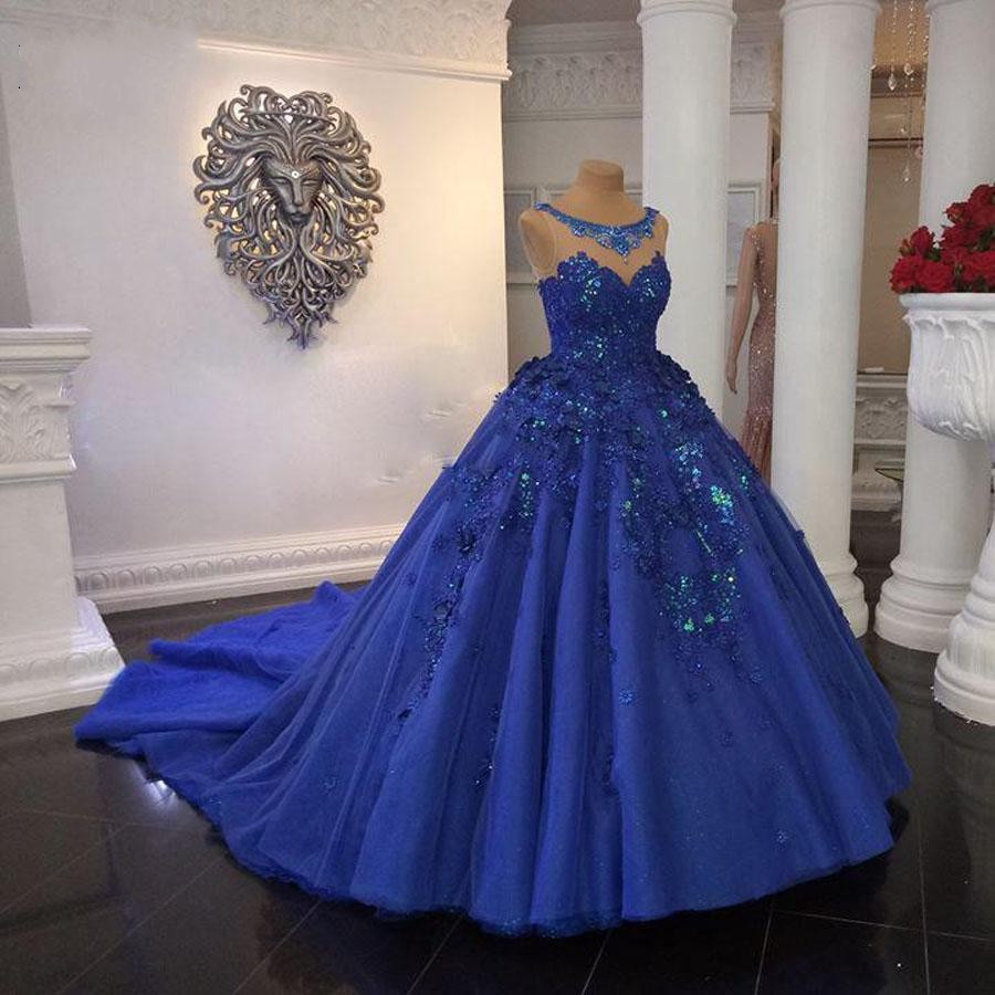 Royal Blue Saudi Arabia Ball Gown Quinceanera Dresses Vintgae Crystal Beaded Plus Size Quinceanera Prom Sweet 15 Gown 3D Flowers, Hunter
Royal Blue Saudi Arabia Ball Gown Quinceanera Dresses Vintgae Crystal Beaded Plus Size Quinceanera Prom Sweet 15 Gown 3D Flowers, Hunter