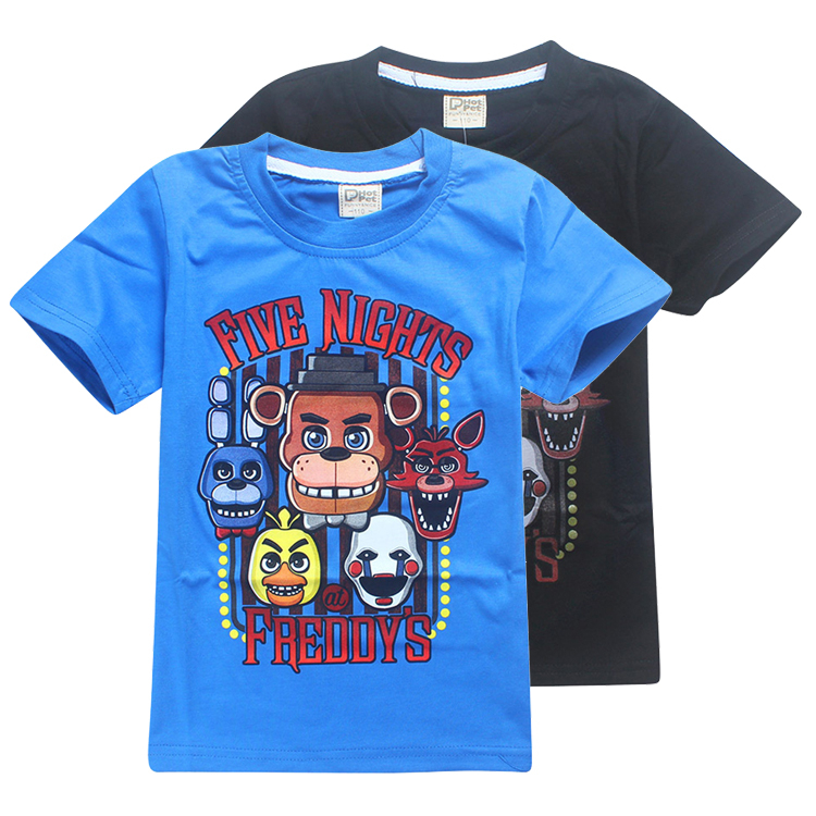 FNAF Kids Tee shirts Five Nights At Freddy 2 Colors 4-12t Boys Cotton T shirts kids designer clothes SS214, #01 black
FNAF Kids Tee shirts Five Nights At Freddy 2 Colors 4-12t Boys Cotton T shirts kids designer clothes SS214, #01 black