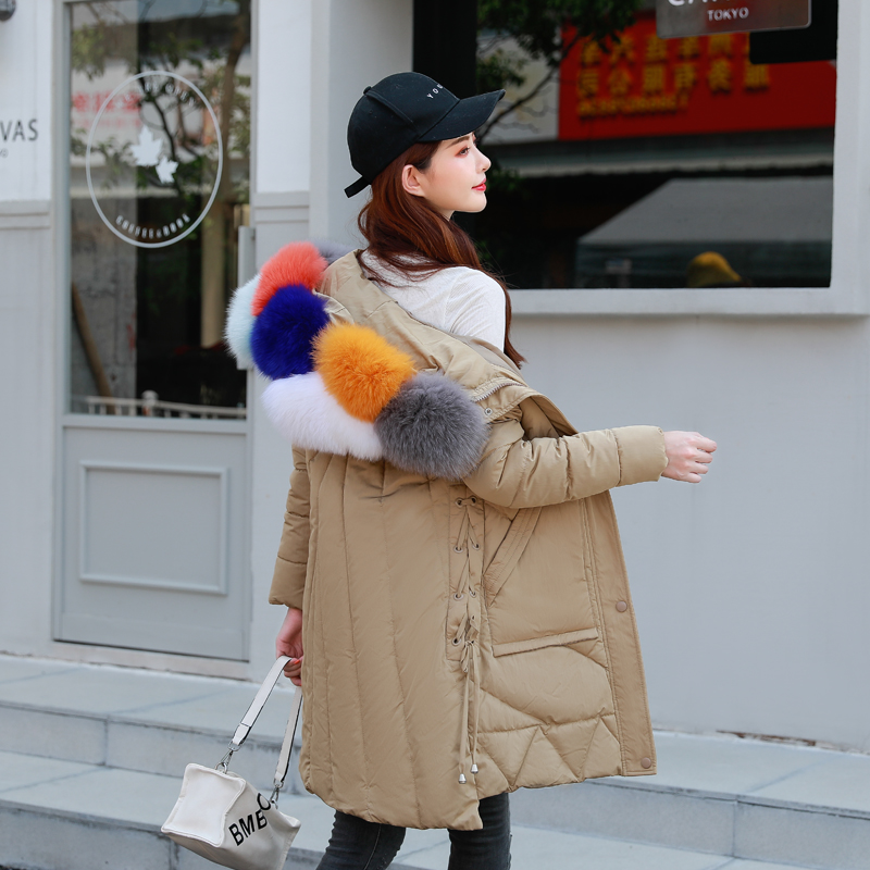 2019 Winter Thicken Parka Women Long Down Cotton Slim Down Jacket Coat Women Big fur collar Warm Outwear Chamarras De Mujer, Lemon yellow
2019 Winter Thicken Parka Women Long Down Cotton Slim Down Jacket Coat Women Big fur collar Warm Outwear Chamarras De Mujer, Lemon yellow
