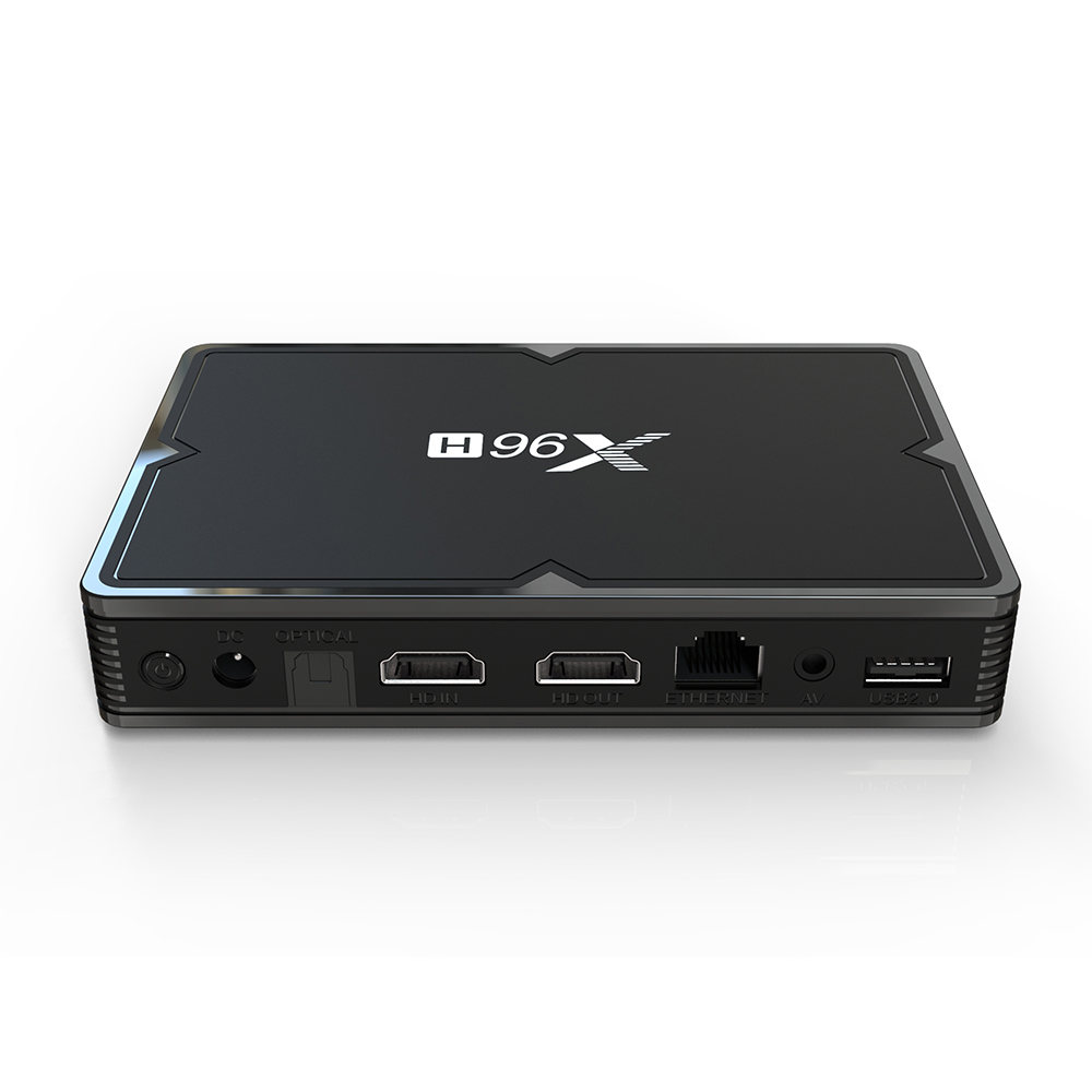 X96H Android 9.0 smart tv box 4GB 32GB Bluetooth 4.1 2.4g 5g wifi hdin 3 usb port media player
X96H Android 9.0 smart tv box 4GB 32GB Bluetooth 4.1 2.4g 5g wifi hdin 3 usb port media player