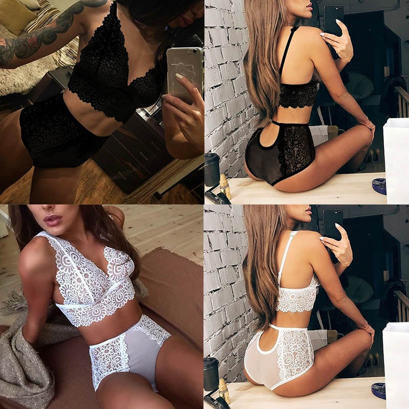 New Sexy Lace Bra Sets Push Up Seamless Embroidery Bralette Erotic Lingerie Transparent Women Underwear Suits Plus Size S-XXXL, White
New Sexy Lace Bra Sets Push Up Seamless Embroidery Bralette Erotic Lingerie Transparent Women Underwear Suits Plus Size S-XXXL, White
