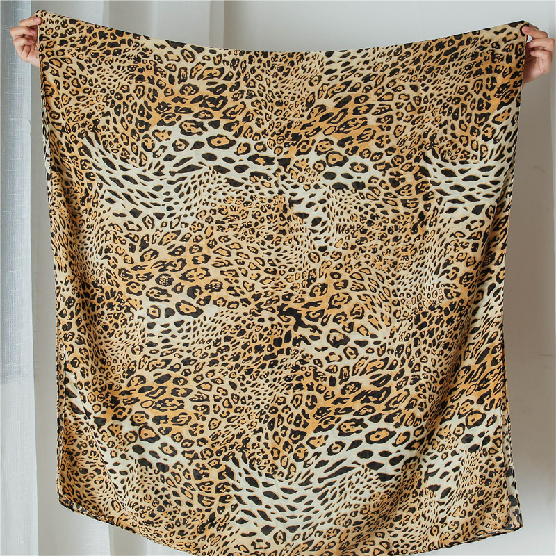 Large Scarves for Women Faux Cashmere Wnter Poncho Fashion Leopard Scarf Female Shawl Women's Tippet Leopard Pashmina