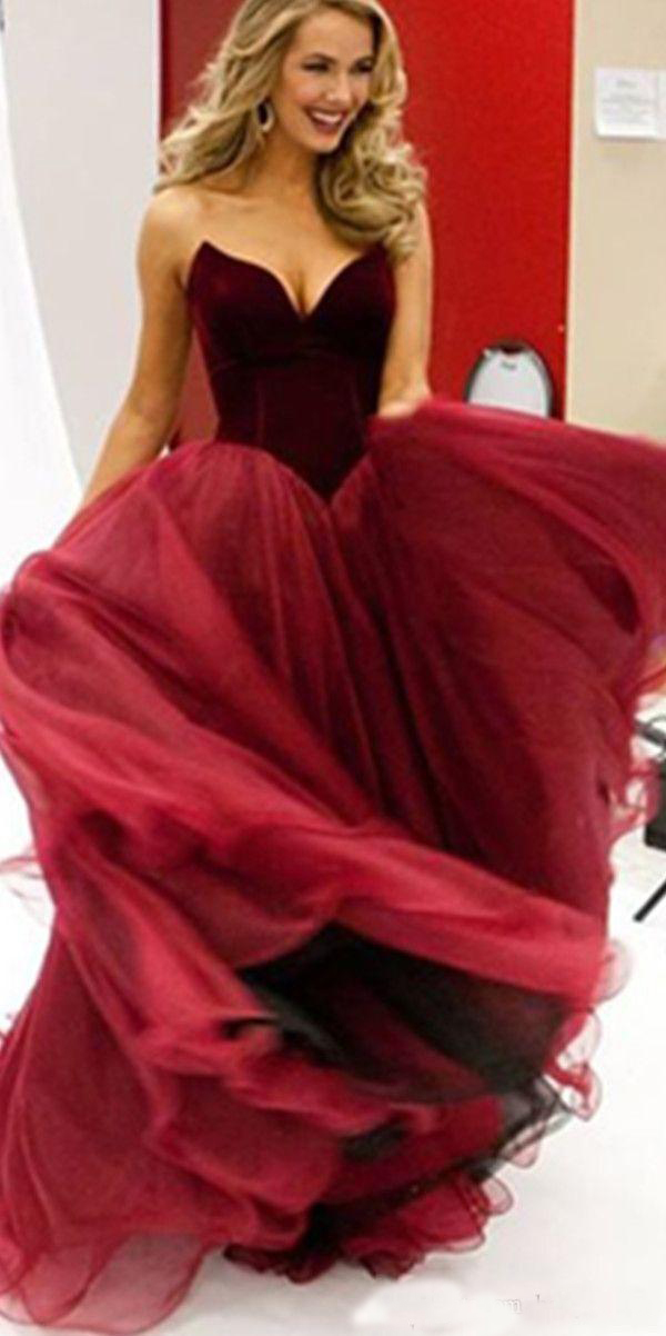Burgundy Princess Strapless Long Prom Dress Arabic Style A Line Basque Waist Fiesta Evening Gowns Quinceanera Dresses