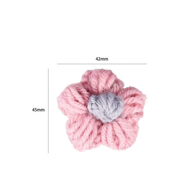 3 piece set of wool flower brooch set with handmade flower pin female fashion