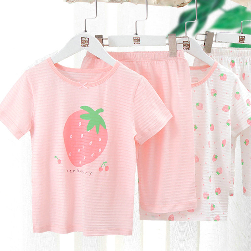 Kids Cotton Pajama Set Girls Short-sleeved Clothes Suit Children Clothing Pajamas Summer T-shirt and Pants Sleepwear Homewear, Pattern 2
Kids Cotton Pajama Set Girls Short-sleeved Clothes Suit Children Clothing Pajamas Summer T-shirt and Pants Sleepwear Homewear, Pattern 2