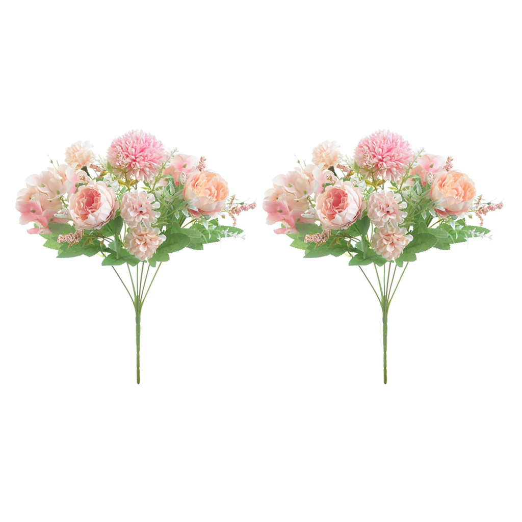 2x 7-head fake peony flower artificial hand flower wedding decor light pink
2x 7-head fake peony flower artificial hand flower wedding decor light pink