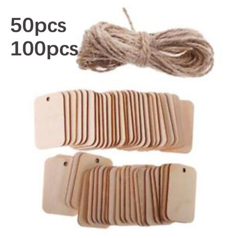 50pcs/100pcs Wooden Label Nature Wood Slice Gift Tags Hanging Label Wedding Party With Hemp Ropes for Christmas tree
50pcs/100pcs Wooden Label Nature Wood Slice Gift Tags Hanging Label Wedding Party With Hemp Ropes for Christmas tree