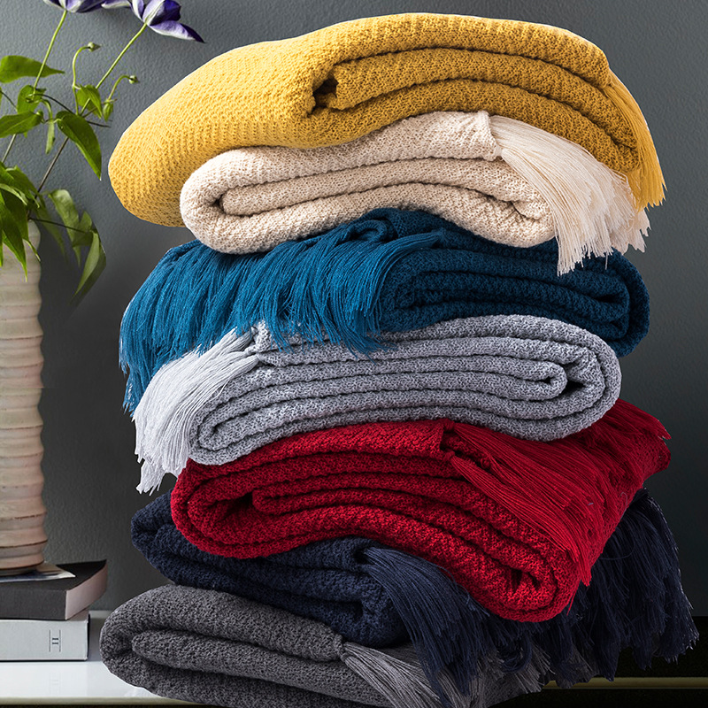 Nordic Sofa Blanket Office Nap Shawl Blanket Hand-woven Leisure Air Conditioning Blankets for Beds Knitted
Nordic Sofa Blanket Office Nap Shawl Blanket Hand-woven Leisure Air Conditioning Blankets for Beds Knitted