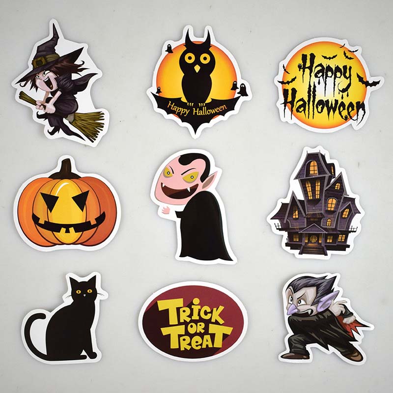 Halloween Holiday DIY Sticker Lot Posters Graffiti Skateboard Snowboard Laptop Lage Motorcycle Bike Home Decal Gifts for Kids 25pcs